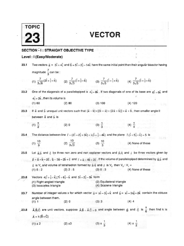 Vectors | PDF