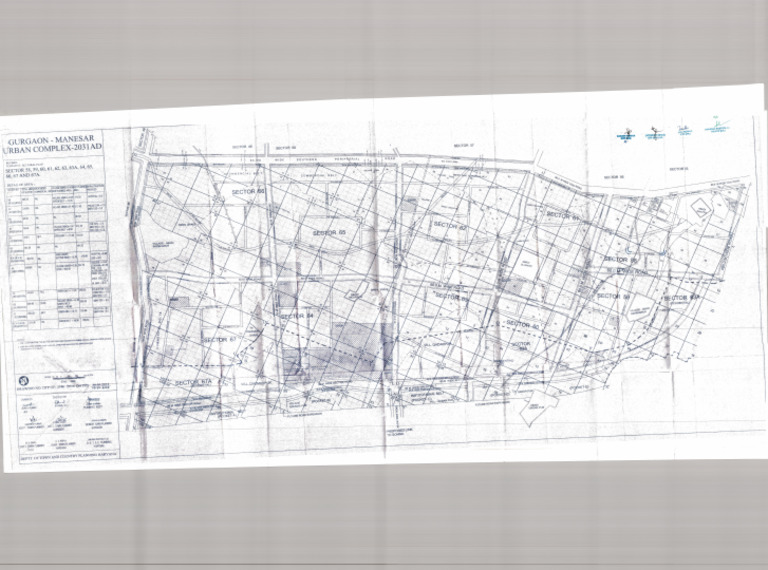 Approved Sectoral Plan Sector 64 | PDF