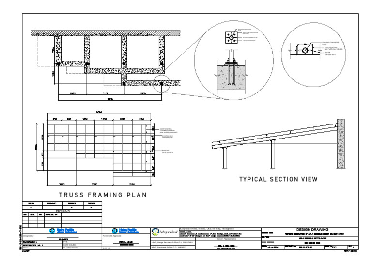 BNR Roofing Truss Framing Plan | PDF | Mechanical Engineering