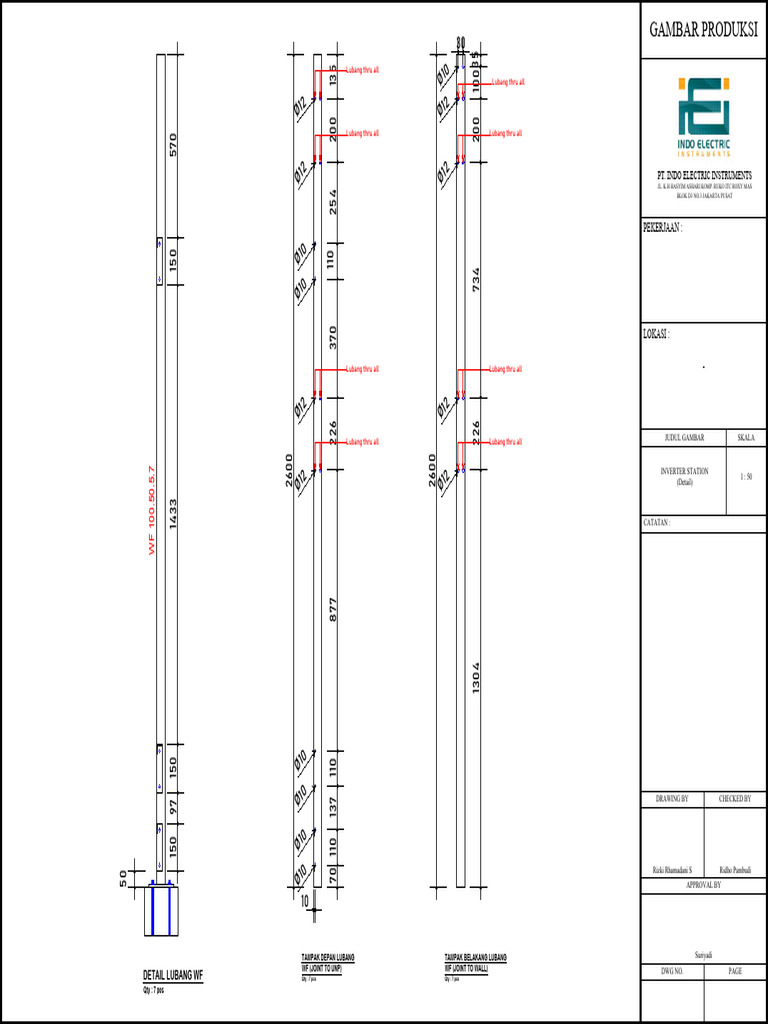 Inverter Station Detail Drawing | PDF