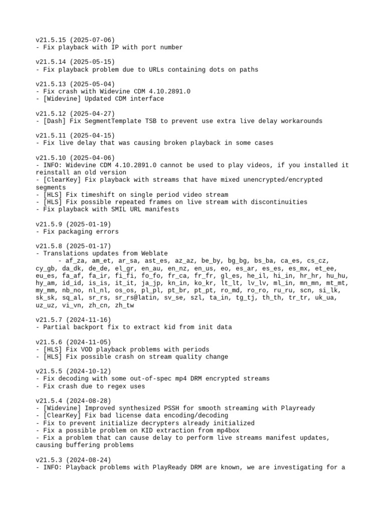 TTML Subtitles and Playback Fixes | PDF | Computing | Digital Technology