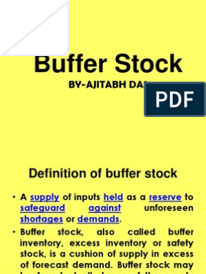 Buffer Stock - Definition, Importance, Parameters & Example