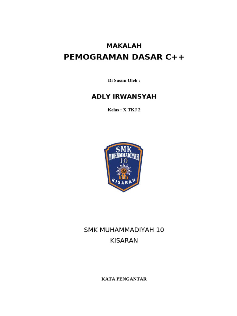 Pemograman Dasar C++ | PDF