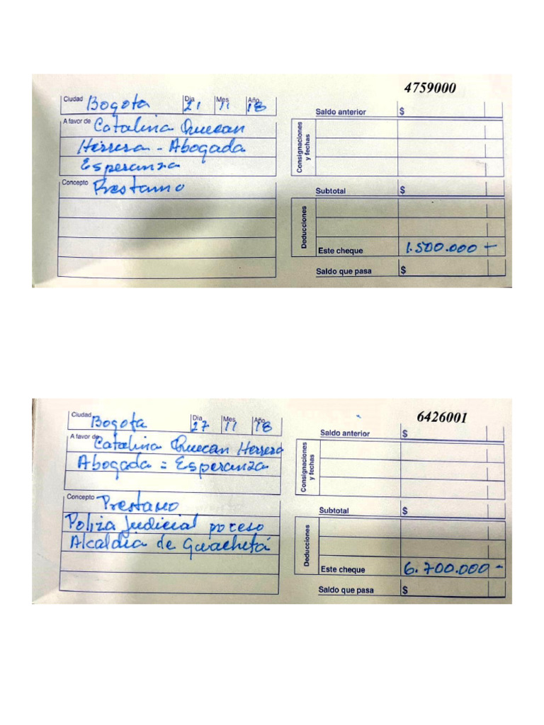 Cheque 4759000 | PDF
