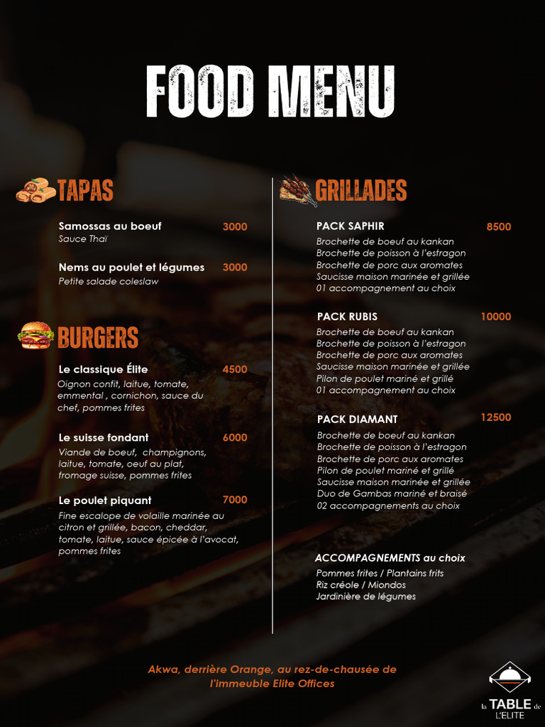 Menu Afterwork Savoureux | PDF | sauce | Nourritures