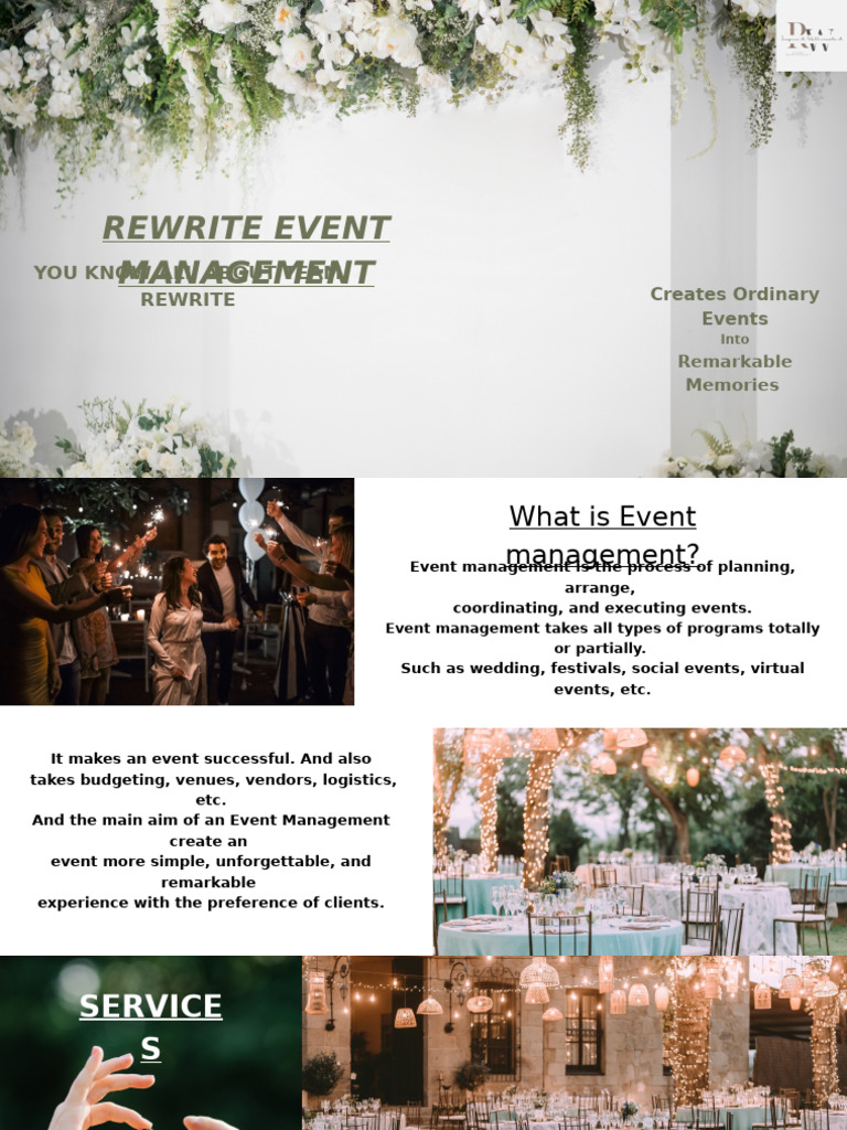 Simplifying Event Management Services | PDF | Wedding | Bride