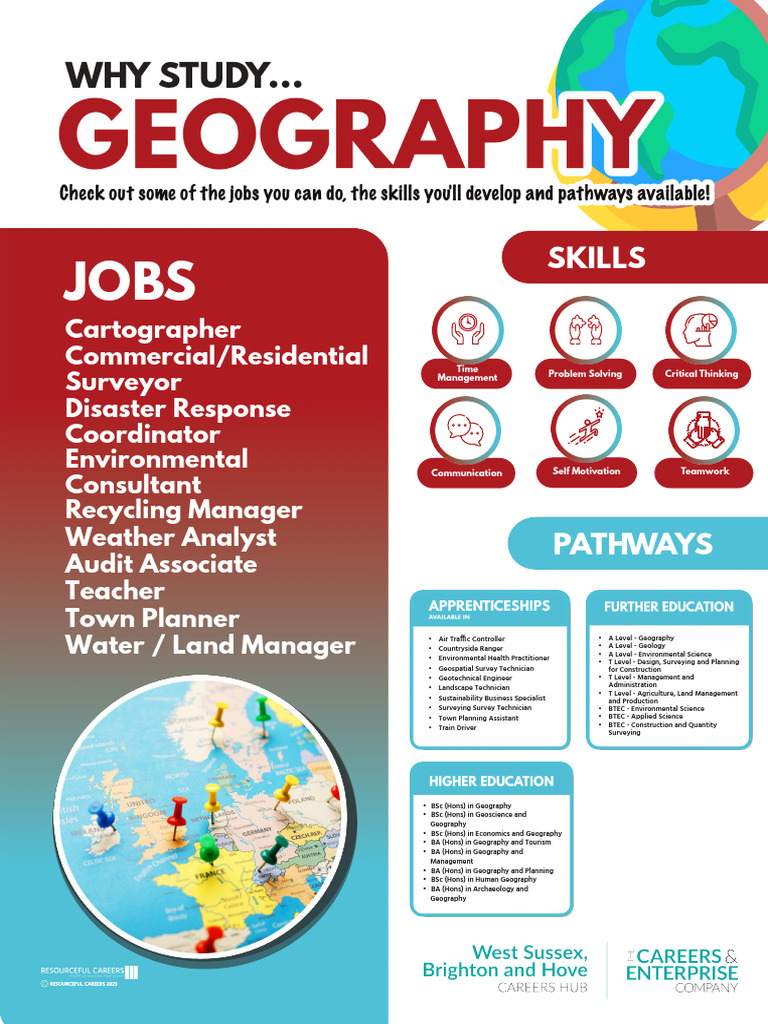 Geography Careers and Pathways Guide | PDF | Science | Earth Sciences