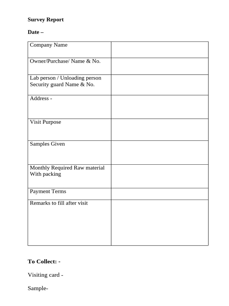 Survey Report | PDF