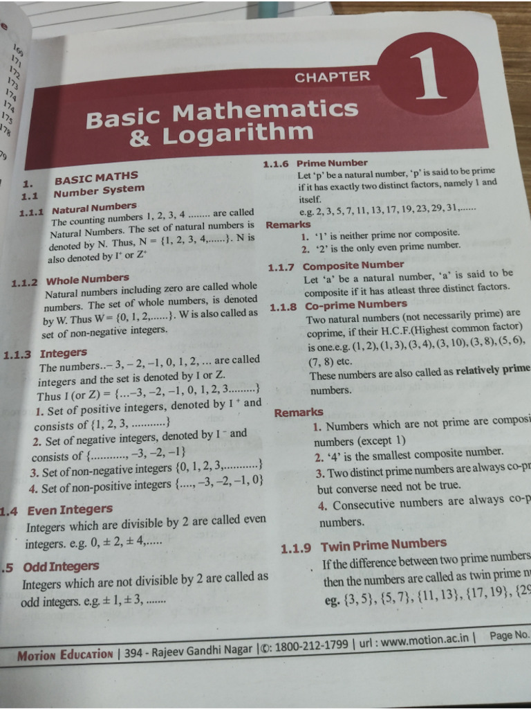 Basic Mathematics and Logarithm | PDF