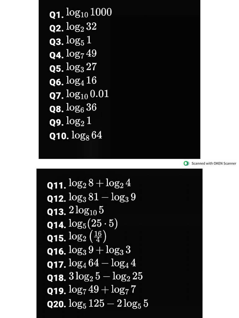 Logarithmic Function | PDF