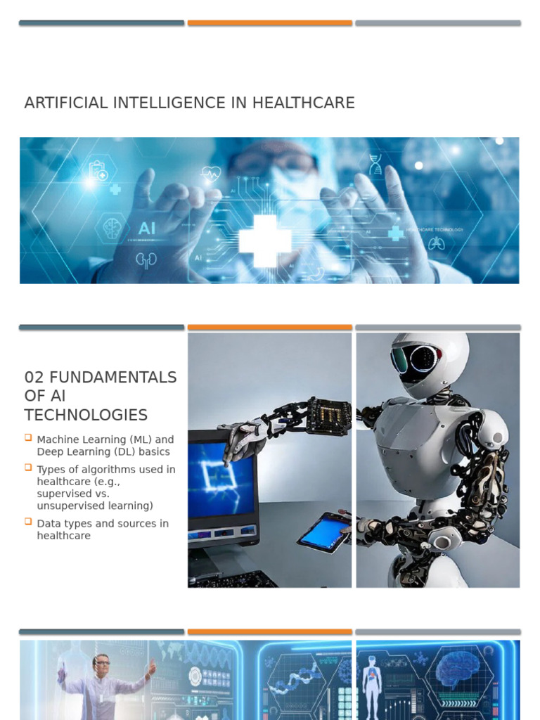 AI Technologies in Healthcare Explained | PDF | Machine Learning | Deep ...
