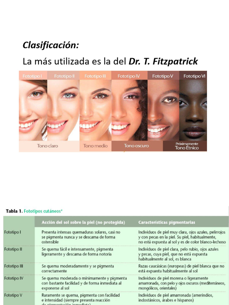 Clasificación de Dr. T. Fitzpatrick | PDF