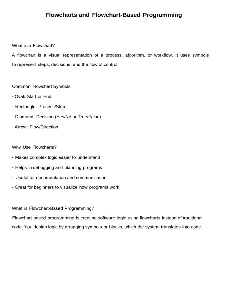 Flowchart Handout | PDF