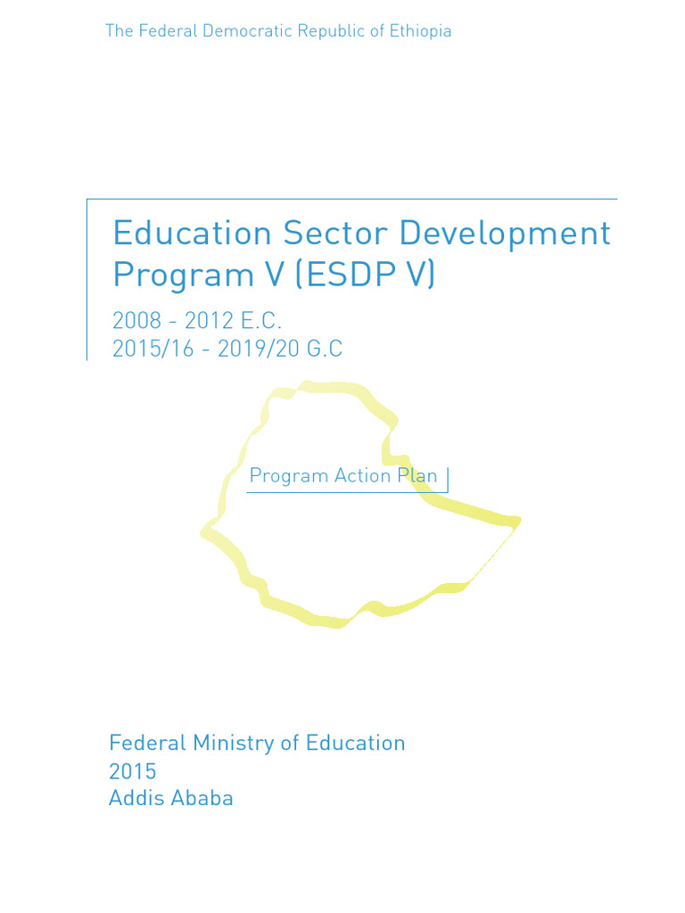 ESDP V English PDF | PDF | Ethiopia