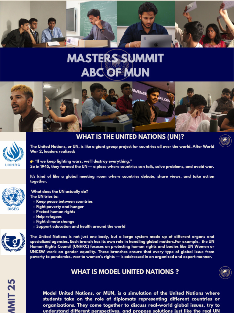 Masters Summit: ABC of MUN | PDF | United Nations | International Relations