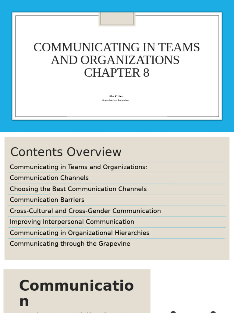 Effective Communication in Teams | PDF | Communication | Mind