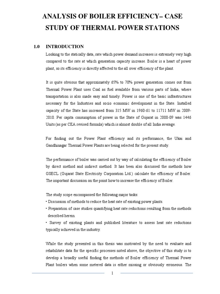 Analysis of Boiler Efficiency - Case | PDF | Boiler | Steam Engine