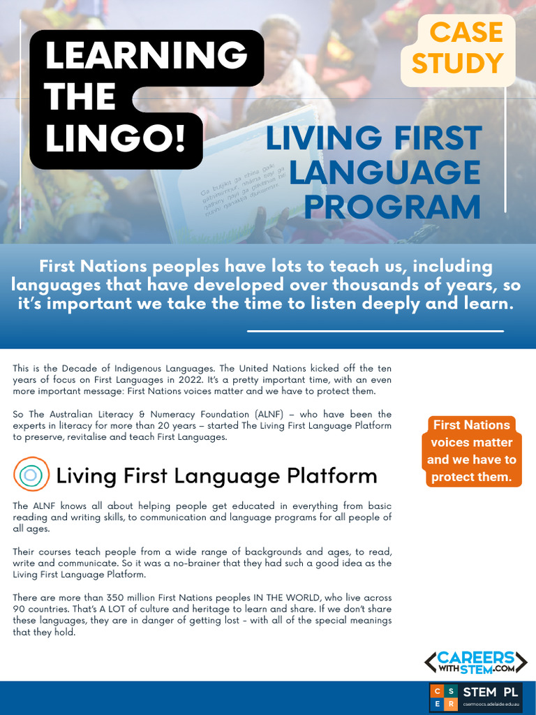 Living First Language Platform Overview | PDF | Indigenous Australians ...