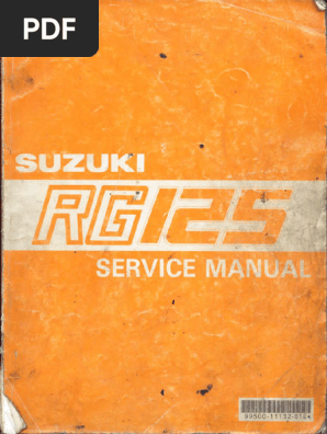 Suzuki RG125 Service Manual | PDF