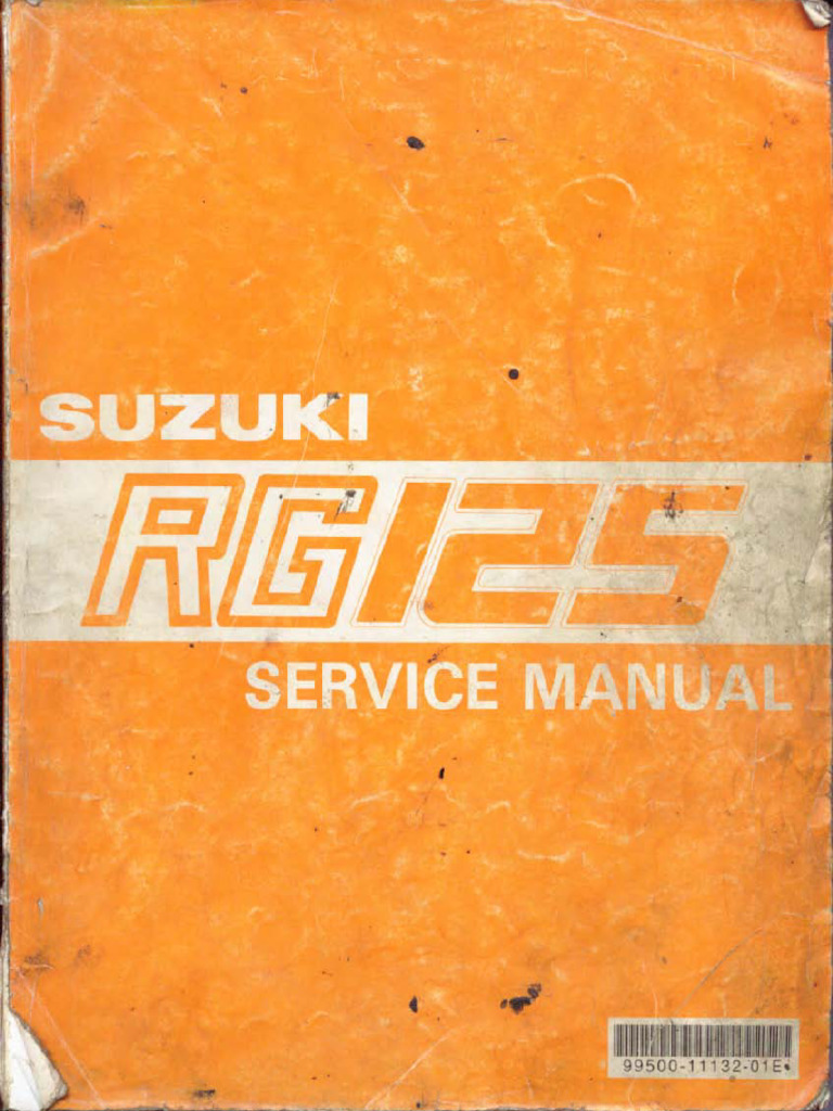 Suzuki RG125 Service Manual | PDF