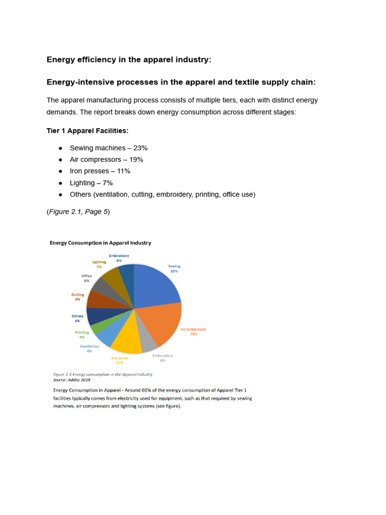 Energy Efficiency in Apparel Industry | PDF | Energy Conservation ...