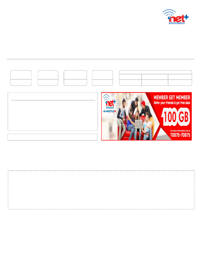 Tax Invoice for Broadband Services | PDF | Receipt | Invoice