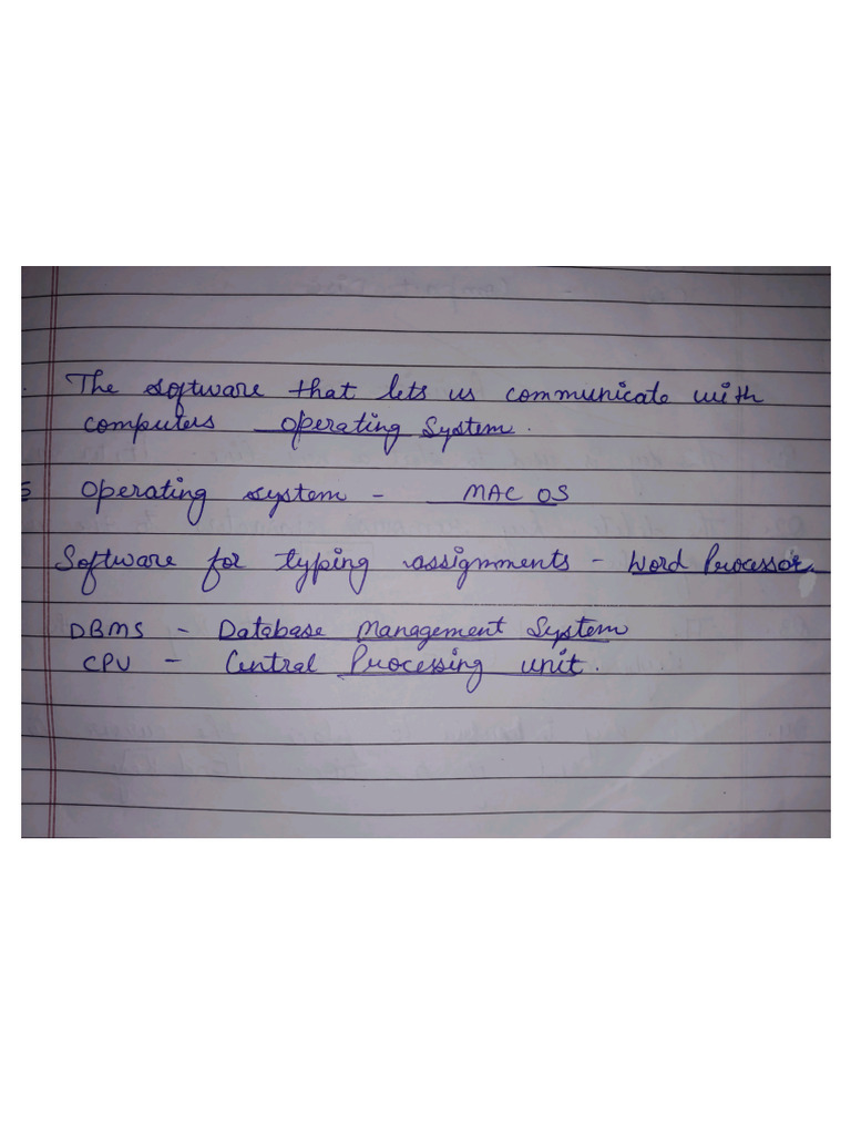 Class 5 Computer Revision | PDF