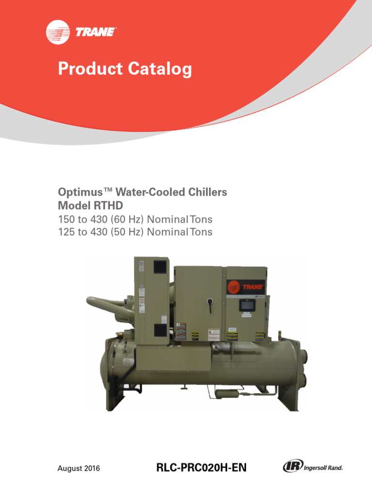 Trane RTHD Water-Cooled Chiller Guide | PDF | Chemical Engineering ...