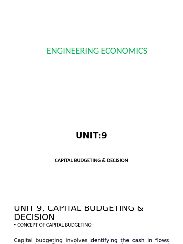 Capital Budgeting and Financing Insights | PDF | Cost Of Capital ...