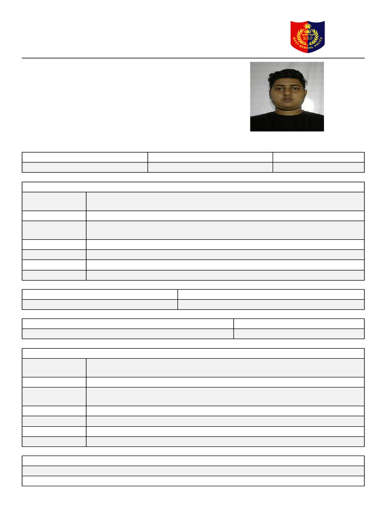 Police Clearance Certificate Request | PDF