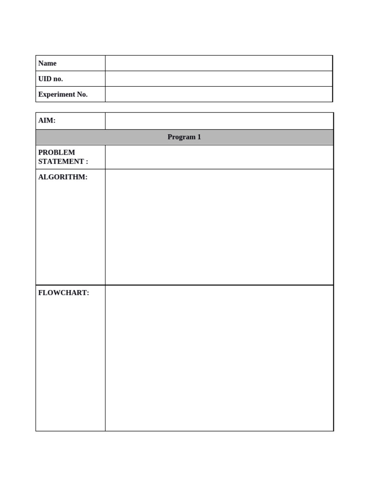 Programming Experiment Documentation | PDF