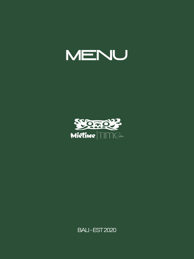 Mie Time Woah Menu Overview | PDF | Dumpling | Caramel