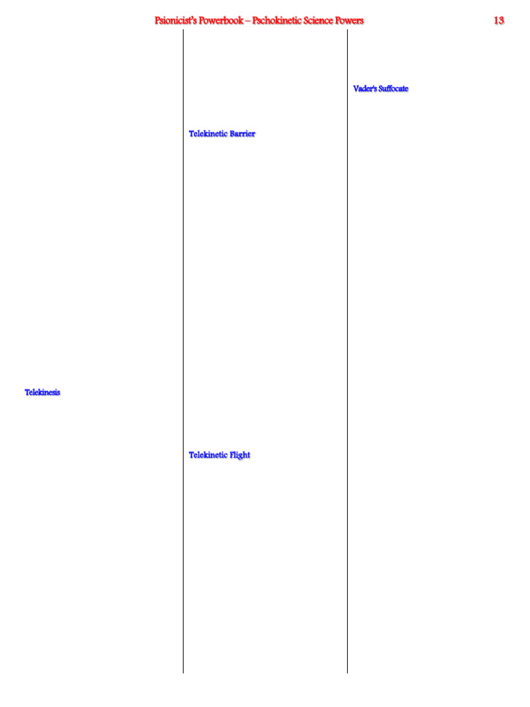 Psionicist's Powerbook 3.0-21 | PDF