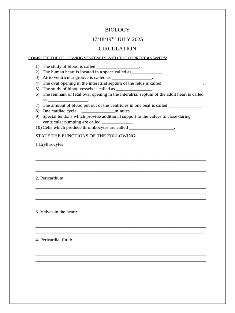 Biology DK | PDF | Heart Valve | Heart
