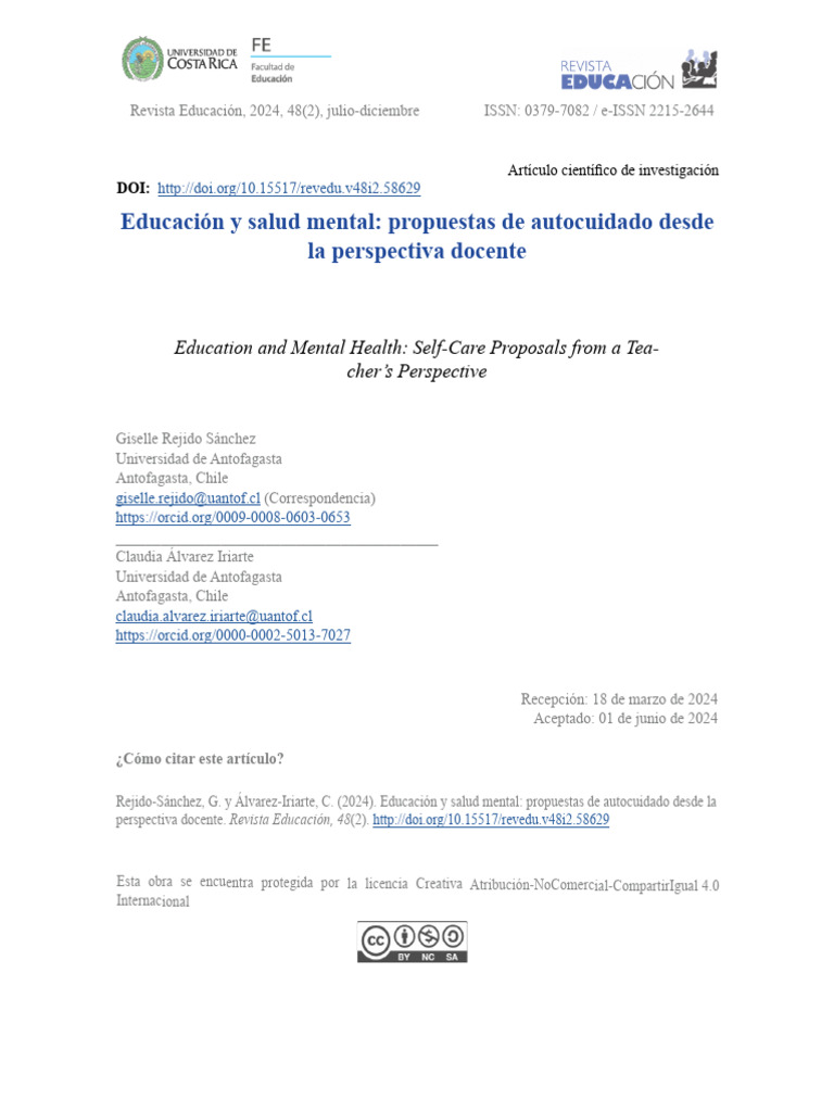 58629-Texto Del Artículo-280097-1-10-20240726 | PDF | Las emociones ...