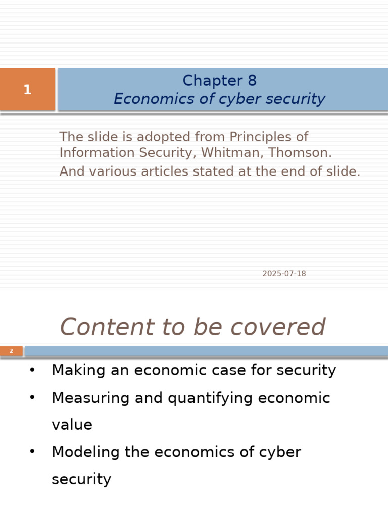 CoSc4171 CS Lecture 8 F | PDF | Computer Security | Security