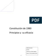 Constitución de 1980 principios y  su eficacia trabahjo