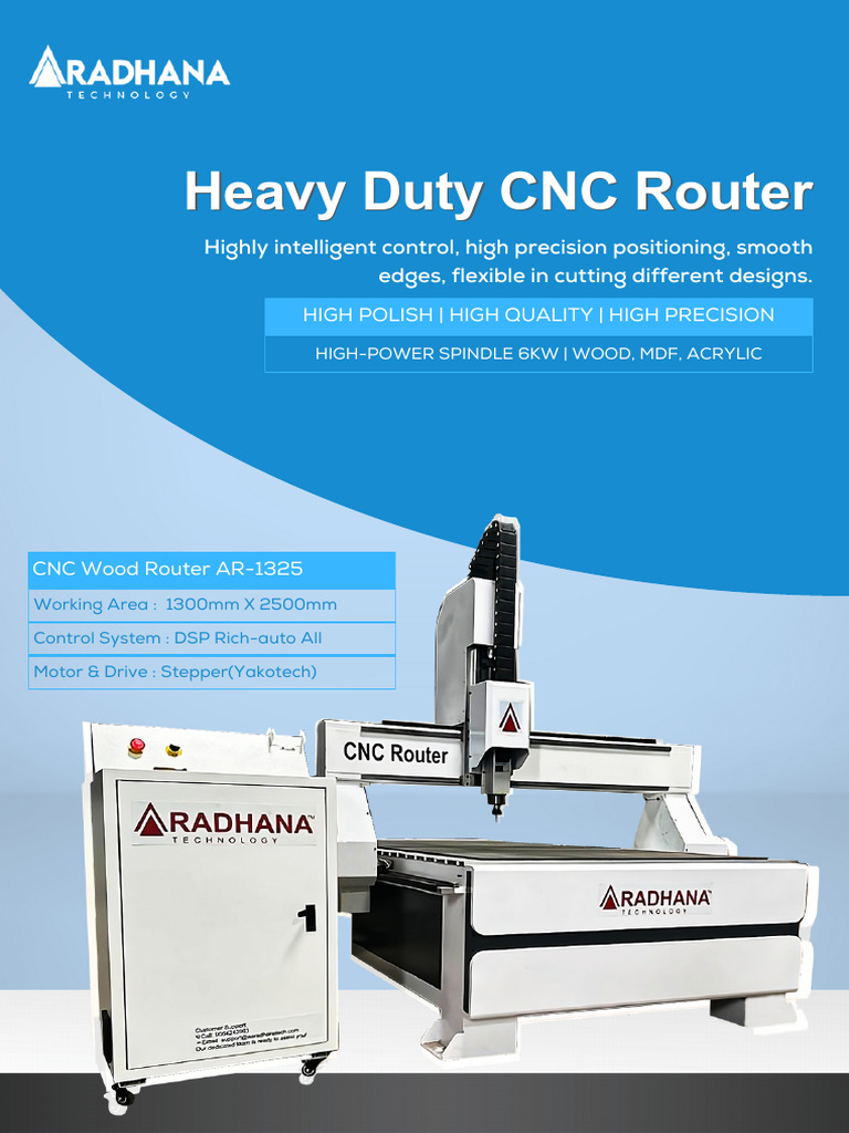 CNC Wood Router AR-1325 Overview | PDF | Numerical Control
