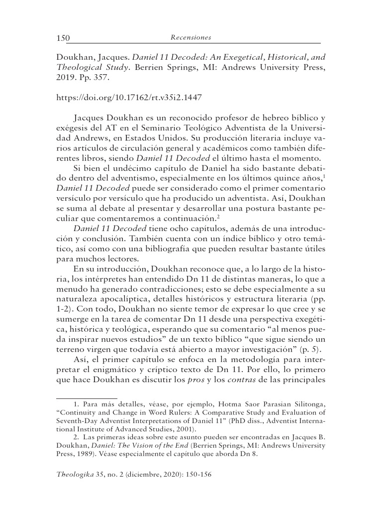 Análisis de "Daniel 11 Decoded" de Doukhan | PDF | Libro de daniel | Biblia