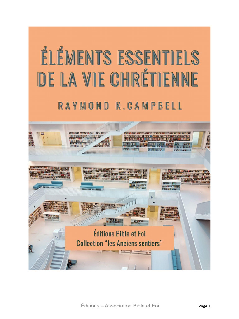 5 Essentiels de la Vie Chrétienne | PDF | Jésus | Épître aux Romains