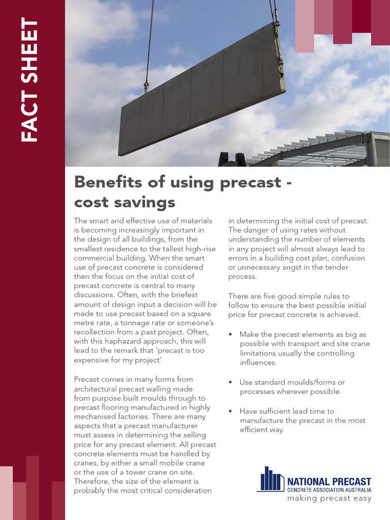 Cost Savings of Precast Concrete in High-Rises | PDF | Concrete ...