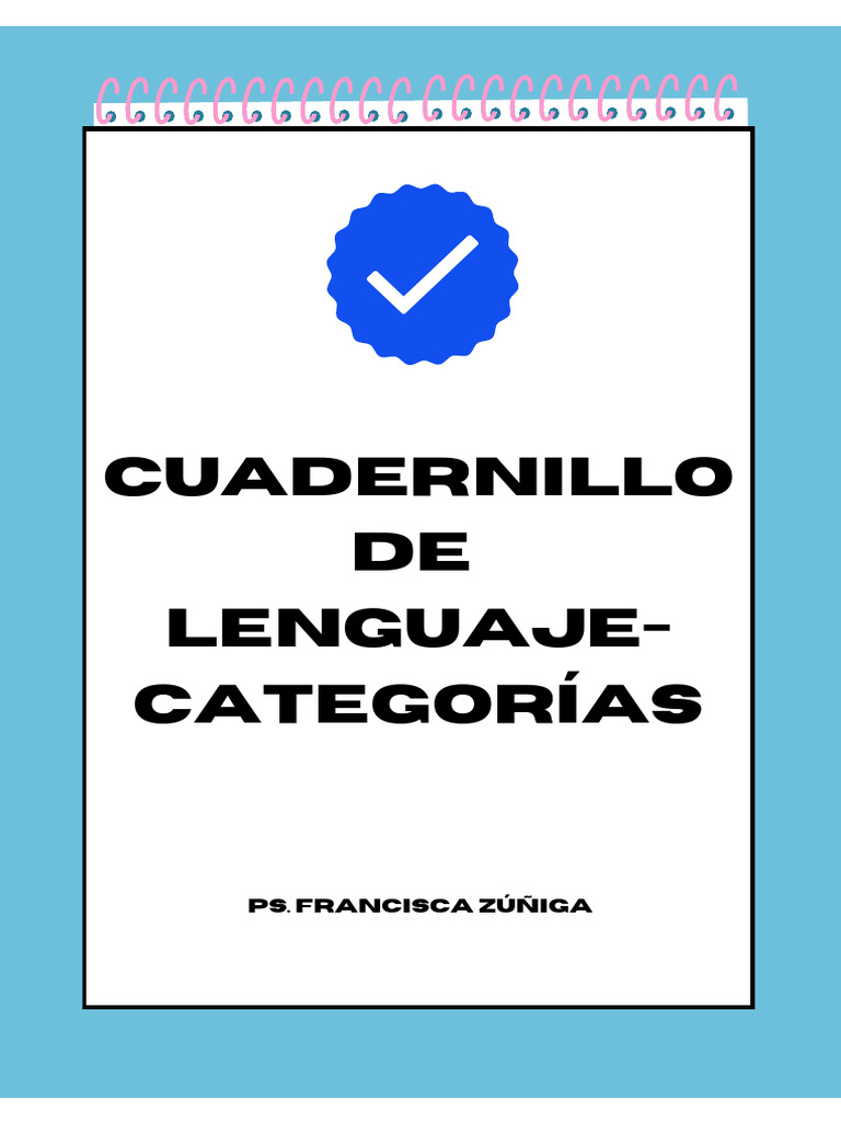 Cuadernillo de Lenguaje y Categorías | PDF