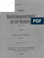 H Dv 200-6 Ausbildungsvorschrift Fur Die Artillerie 1943