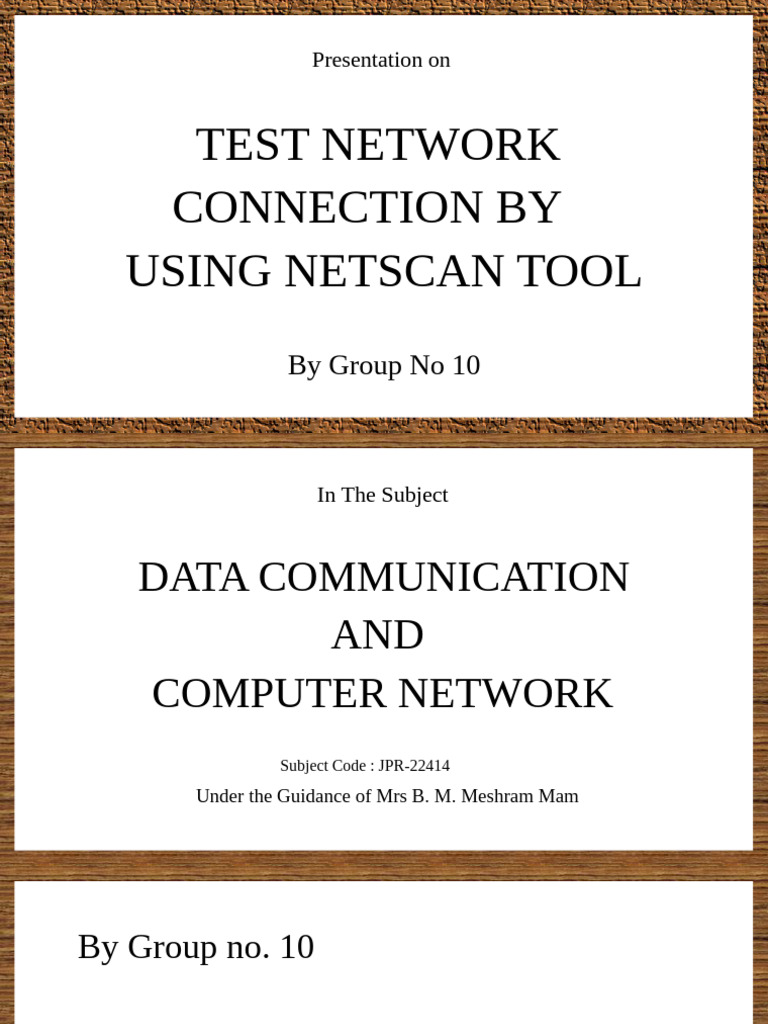 Testing Network Connections with Netscan | PDF