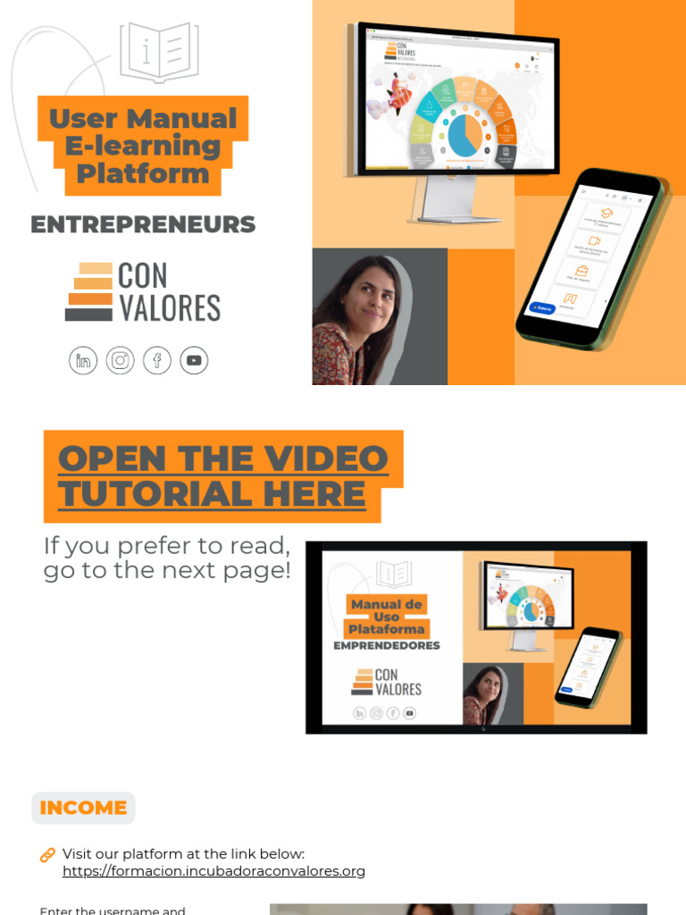 User Manual For The E - Learning Platform (Entrepreneurs) | PDF ...