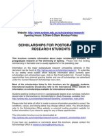 Sydney Uni Scholarships for Postgraduate Research
