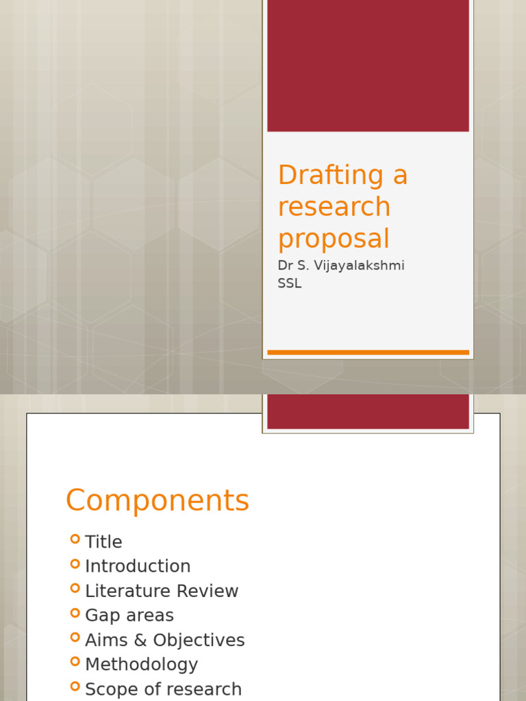 Drafting A Research Proposal | PDF | Pricing