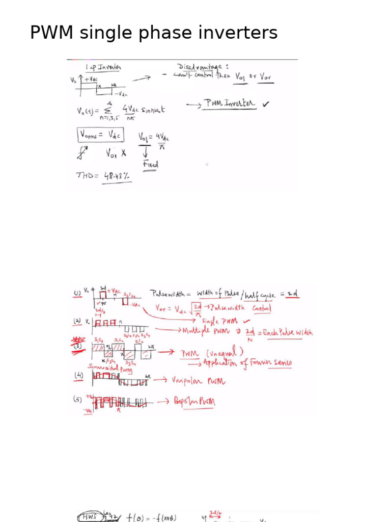 PWM Single Phase Inverters | PDF