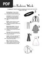 Fashion Vocabulary Word List | PDF | Clothing | Fashion