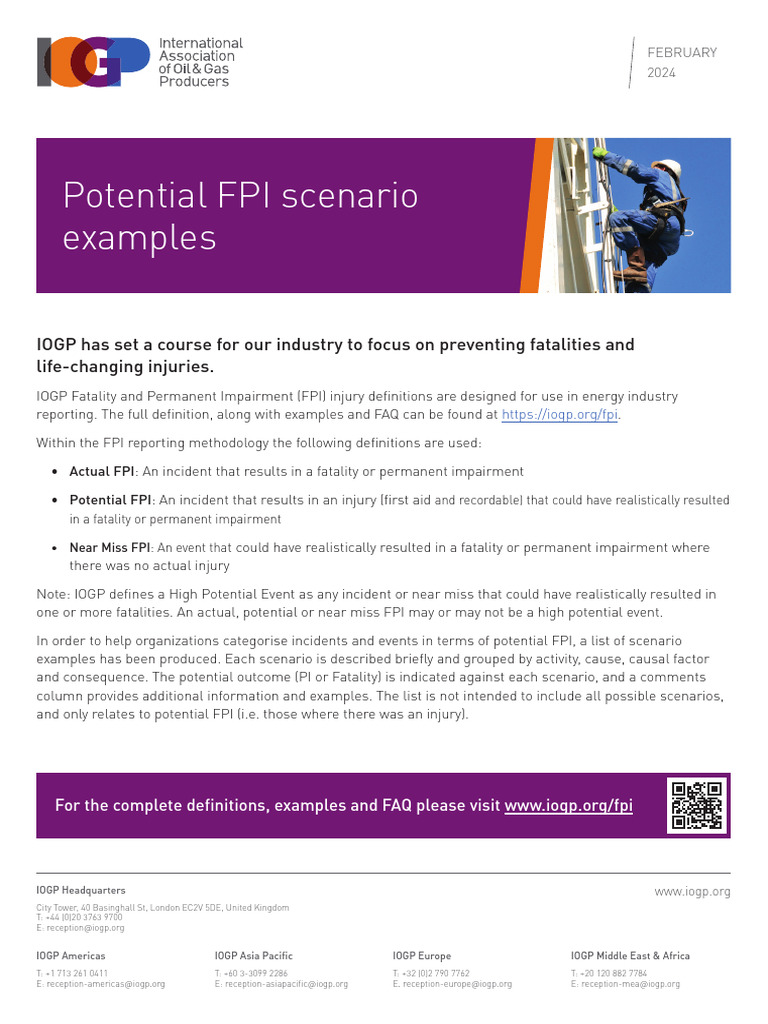 FPI Injury Definitions and Scenarios | PDF | Traffic Collision | Toxicity